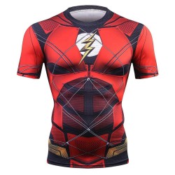 flash cosplay fitness shirt...