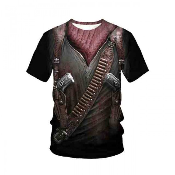T-shirt pistoleros cosplay 3D