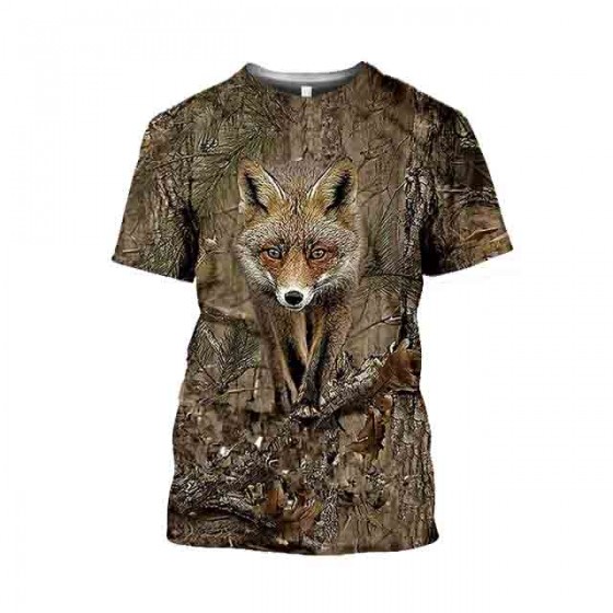 hunting shirt fox camo 3D.