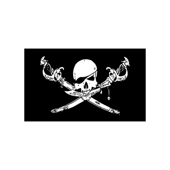 drapeau pirate Jolly rogers 3D