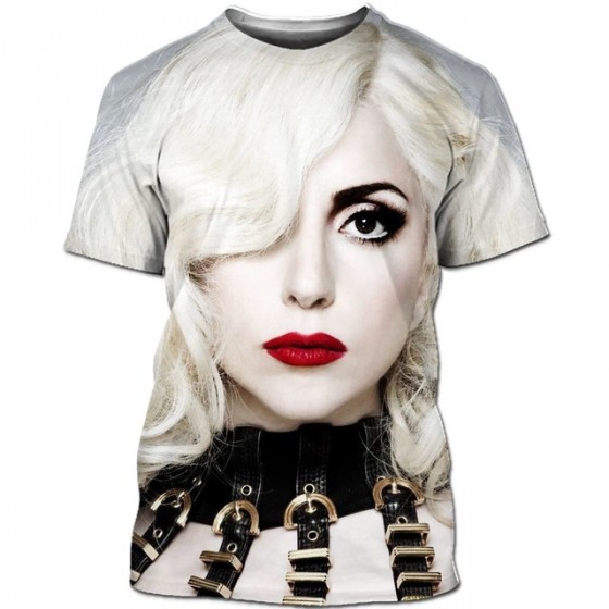 Lady Gaga shirt 3D sublimation
